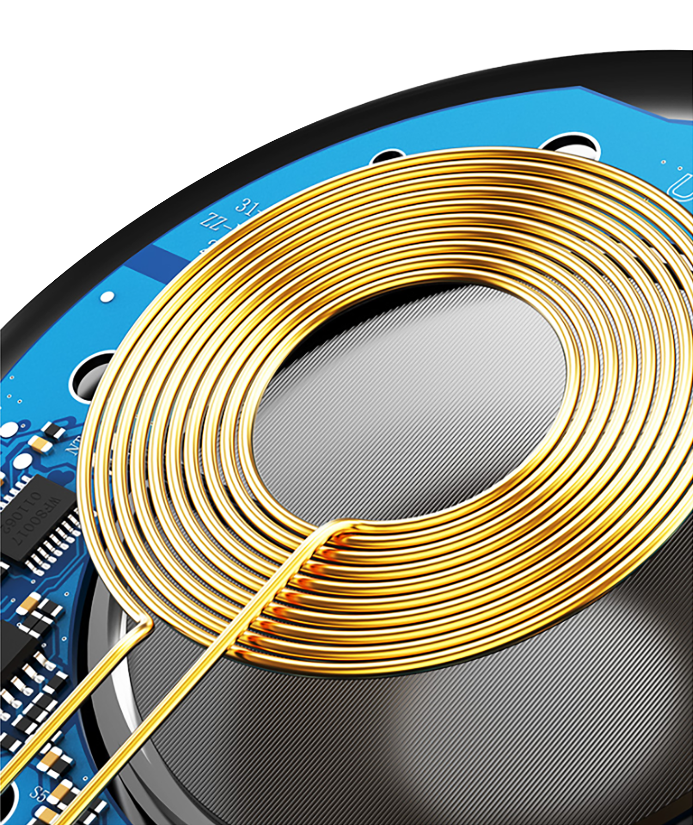 Cargador rápido inalámbrico ultra delgado serie Aurora (15W)