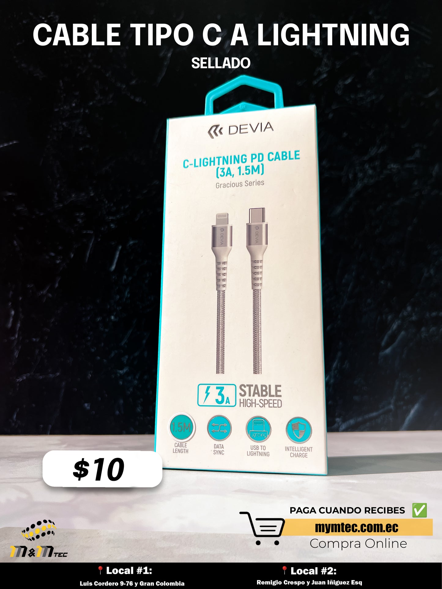 Cable tipo C a Lightning-Series C-Lightning