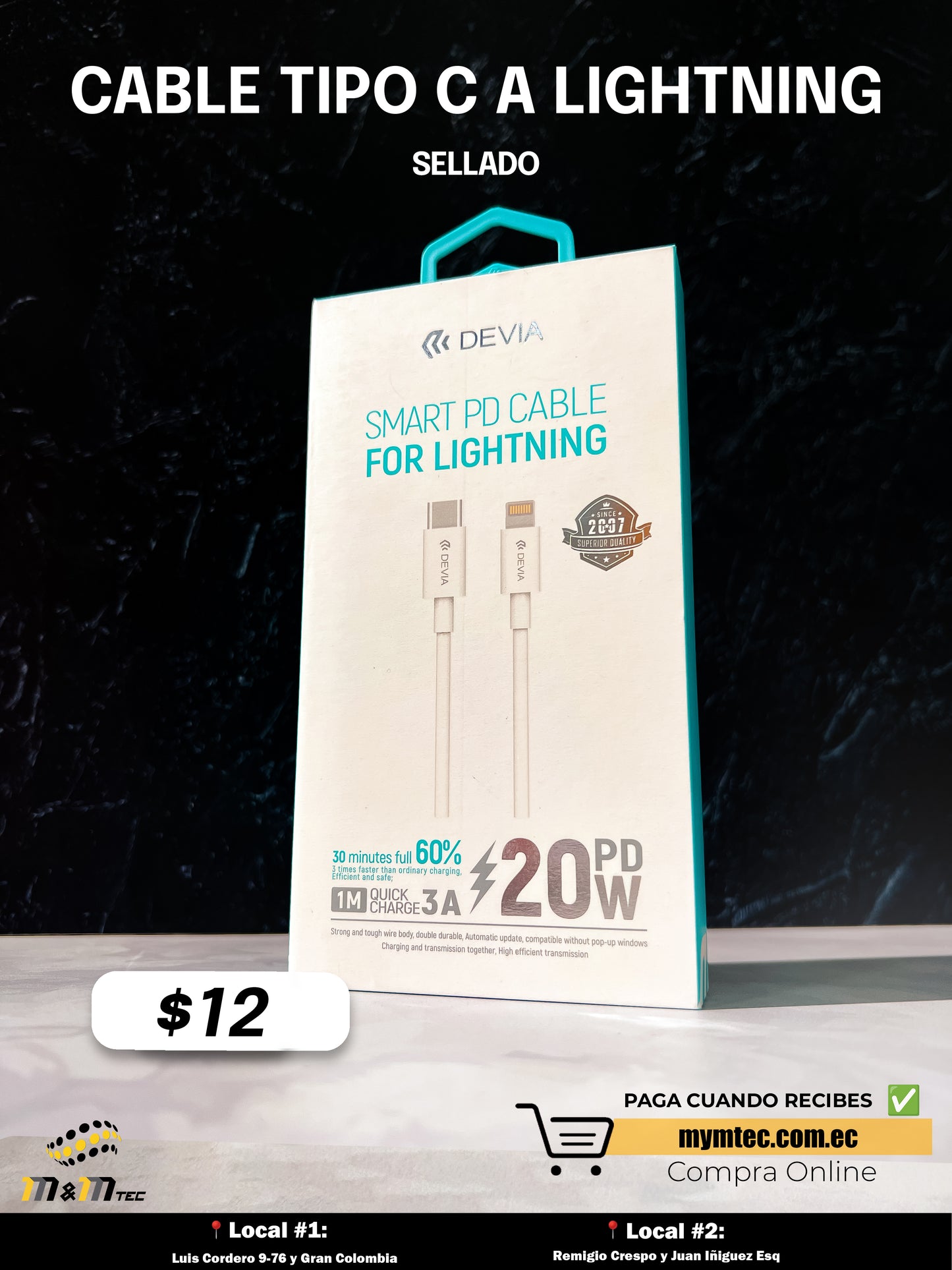 Cable tipo C a Lightning-Serie Kintone