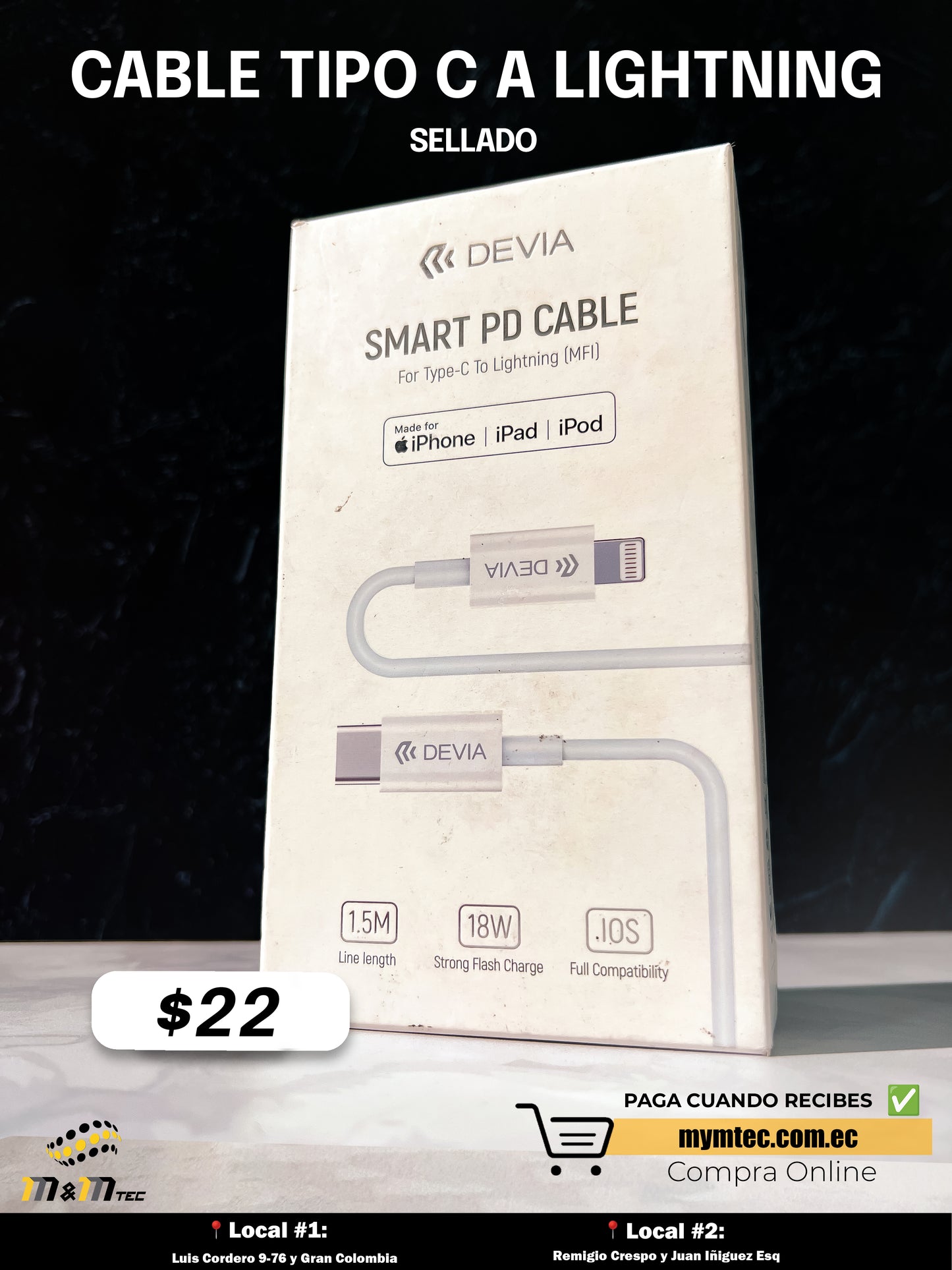 Cable tipo C a Lightning-Serie Jub