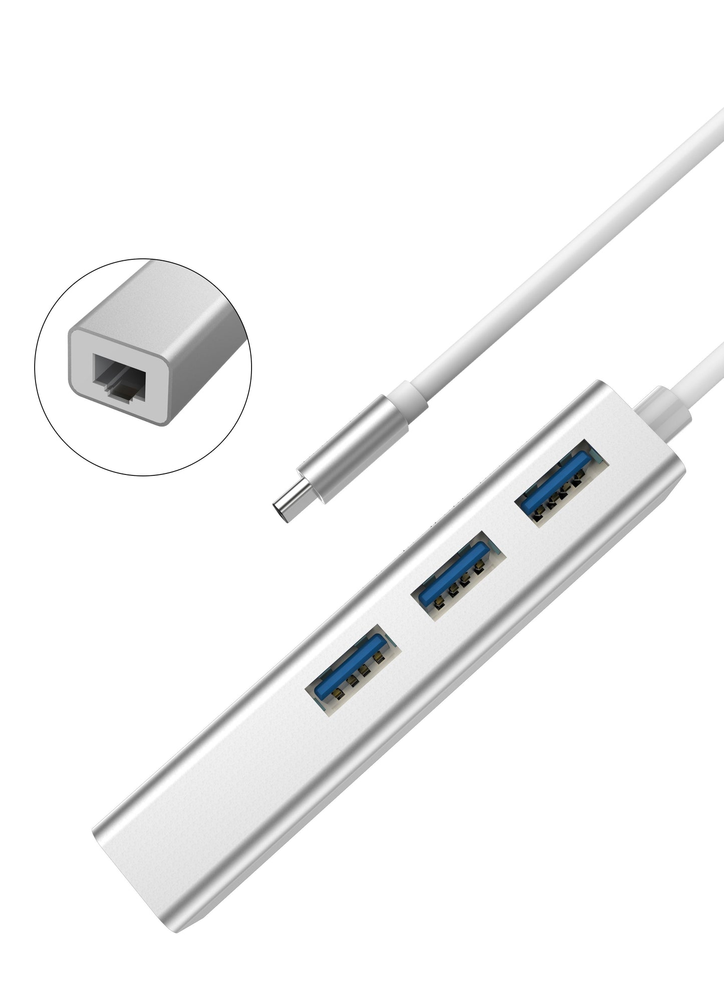 Leopard Type-C3.1 To Rj45/USB 3.1 HUB (1000Mbps)