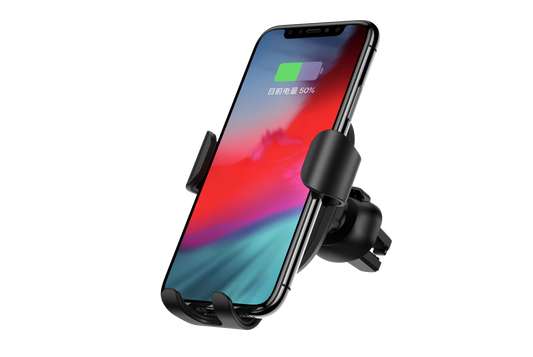Gravity Sensor Car Air Vent Wireless Charger Phone Holder 10W